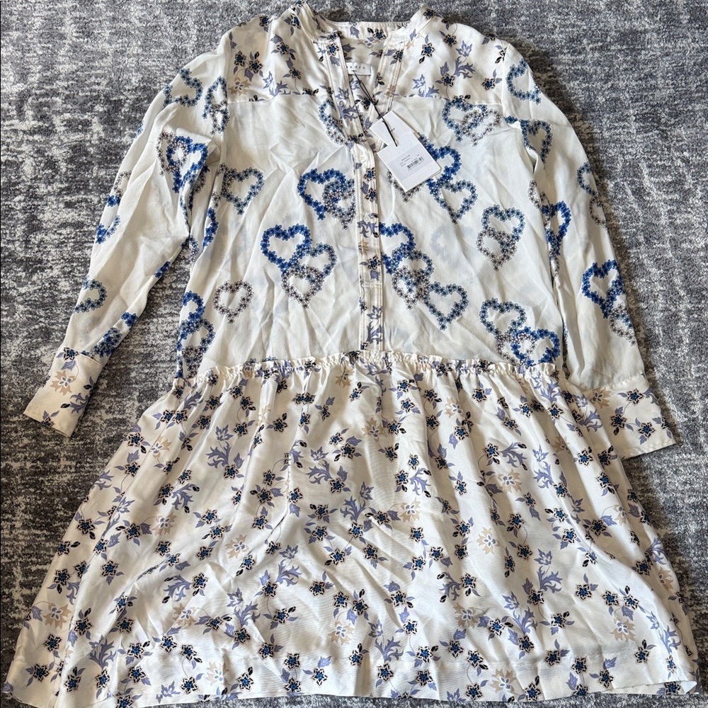 Sandro Floral Heart Print Dress